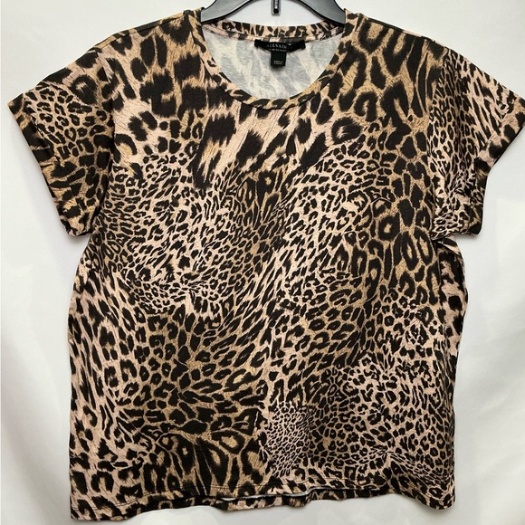 All Saints Tops - AllSaints Leopard Print Women's Top XL